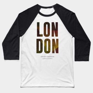 London City typography Baseball T-Shirt